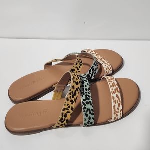 Madewell Ilana Slide Sandal Calf Hair Sz. 8